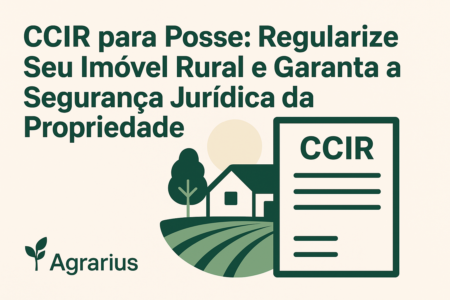 CCIR para Posse: Regularize Seu Imóvel Rural