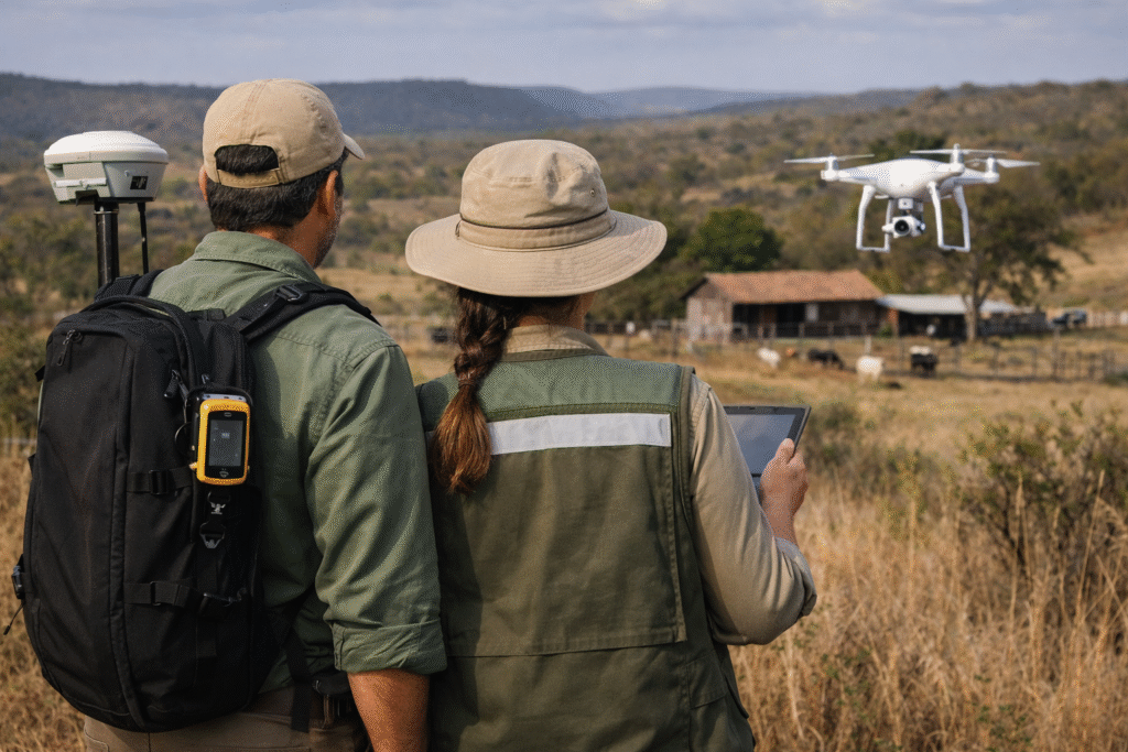 consultoria ambiental e fundiária com equipe técnica em campo