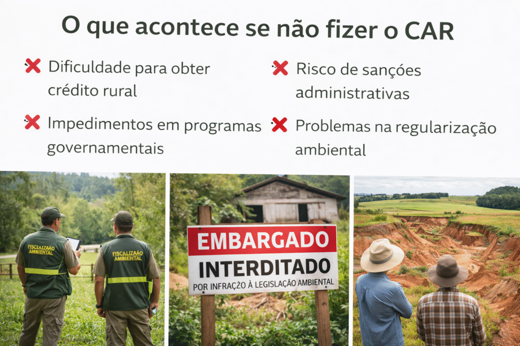 O que acontece se não fizer o CAR Rural
