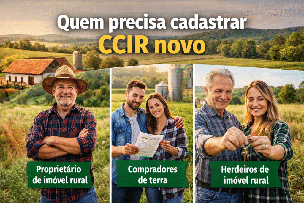 Como cadastrar CCIR novo passo a passo