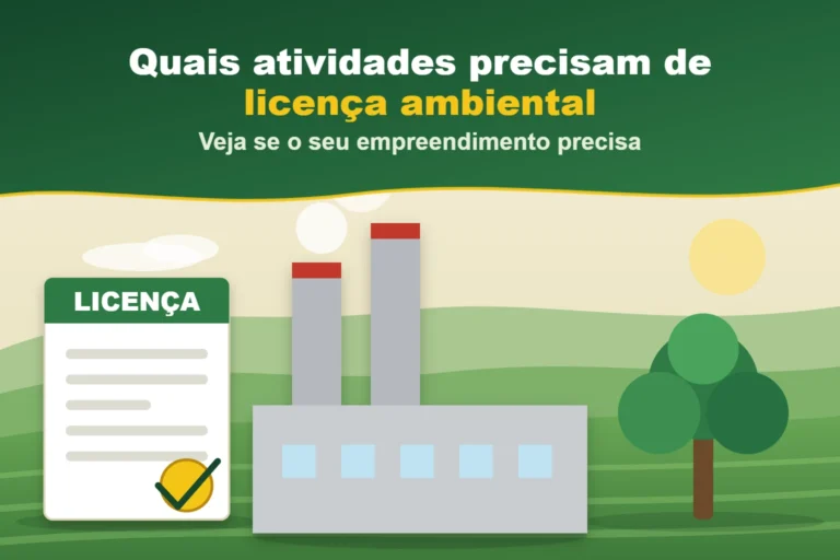 Capa do artigo "Quais atividades precisam de licença ambiental": Veja se o seu empreendimento precisa