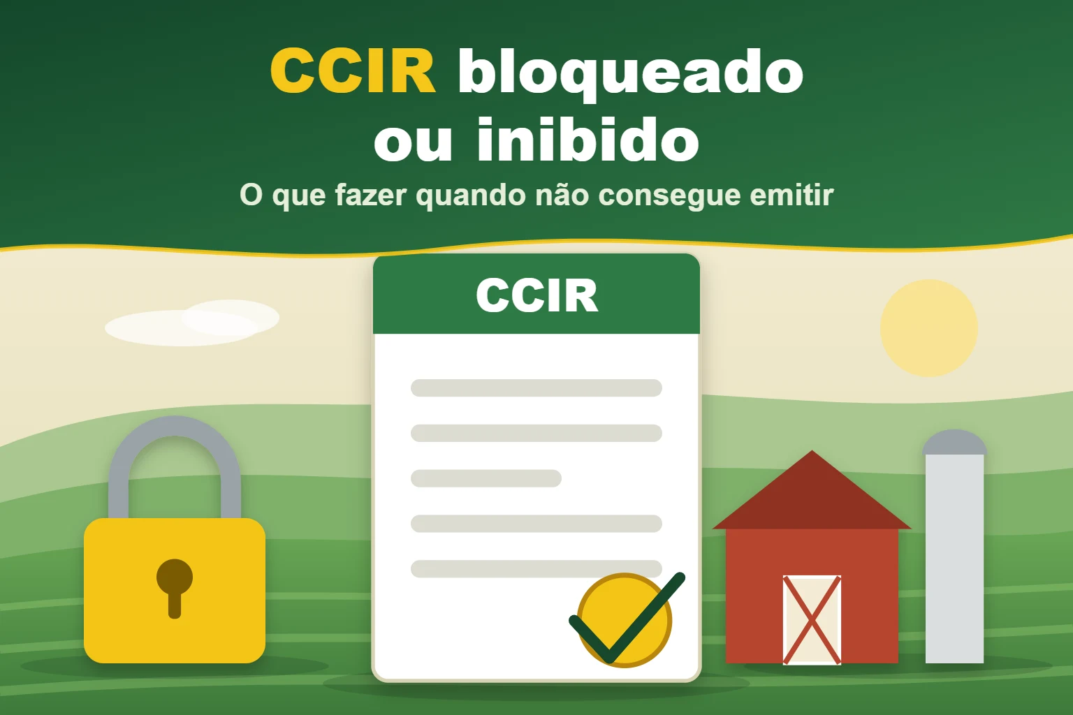 CCIR bloqueado ou inibido — O que fazer quando não consegue emitir