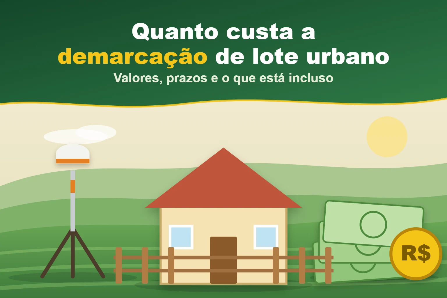 Quanto custa a demarcação de lote urbano — Valores, prazos e o que está incluso