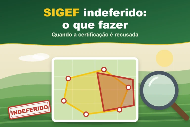 Capa do artigo "SIGEF indeferido: o que fazer": Quando a certificação é recusada