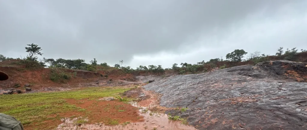 Vistoria ambiental em área de extração mineral